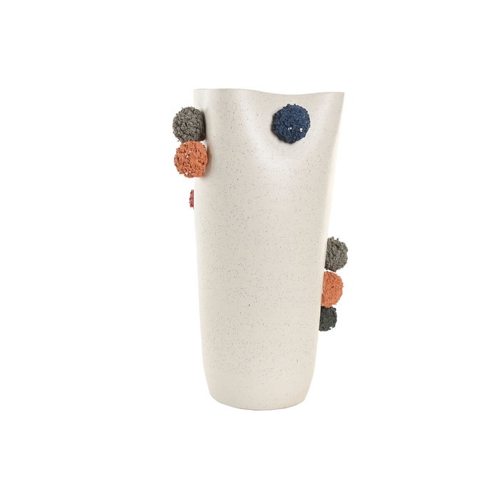 Vase Home ESPRIT Blanc Multicouleur Céramique 25 x 25 x 42 cm Vase Home ESPRIT Blanc Multicouleur Céramique 25 x 25 x 42 cm