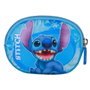 KARACTERMANIA Monedero Disney Stitch Aloha - Pochette porte-monnaie avec zip et anneau, 12x8.5x1.5 cm