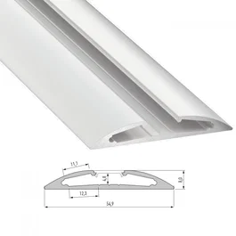 Profil aluminium Type RETO 2,02 m - Anodisé Inox