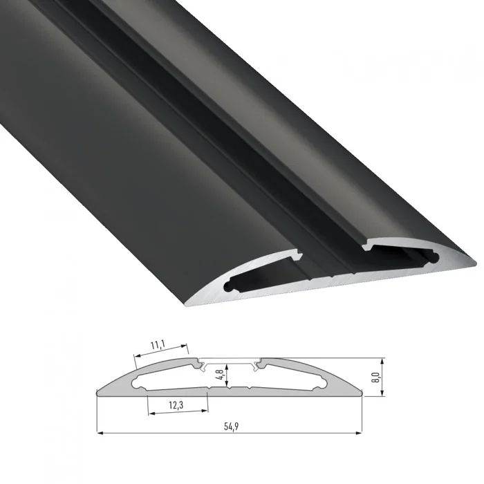 Profilé Aluminium Type RETO 2,02M - Anodisé Inox