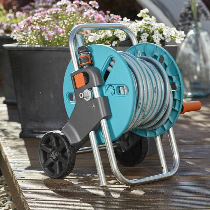 Gardena CleverRoll Taille S - Dévidoir sur roues avec tuyau 20m ø 13mm