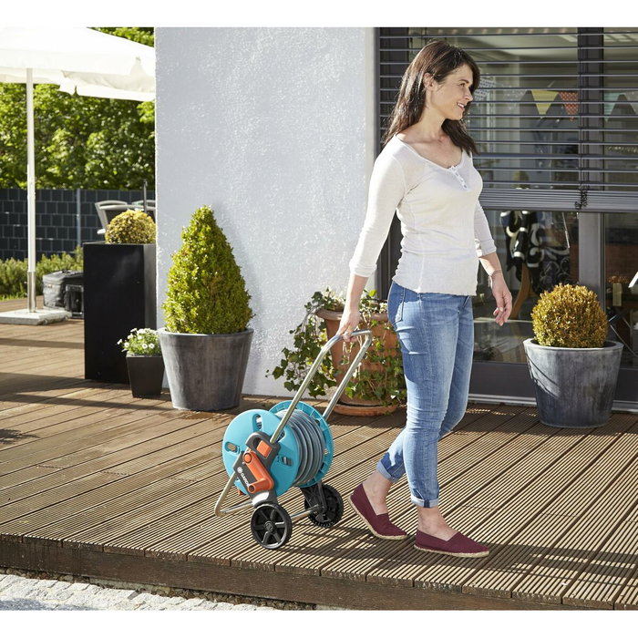 Gardena CleverRoll Taille S - Dévidoir sur roues avec tuyau 20m ø 13mm