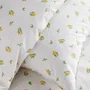 Today Parure de Lit Imprimé Floral Blanc avec Motif Citron 140 x 200 cm