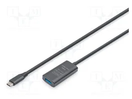 DIGITUS Répéteur USB 3.2 Gen 1 avec amplificateur 5m Noir