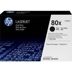 HP Toner 80X CF280XD Noir Pack de 2 XL