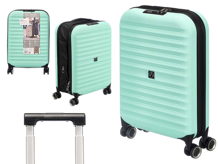 Arte Regal Valise Pliable avec Serrure 37L Turquoise 40x55x16cm (Set de 3) Arte Regal Valise Pliable avec Serrure 37L Turquoise 40x55x16cm (Set de 3)