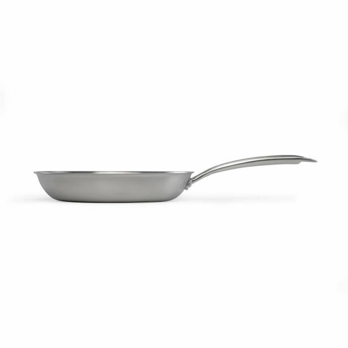 Livoo Poêle Brigade Acier inoxydable Triply 20 cm