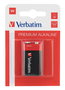 Verbatim Pile alcaline 9V 6LR61 - Pour détecteurs de fumée et jouets - Haute performance, sécurité - 500 mAh - Lot de 1