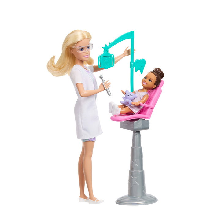Barbie Dentiste - Poupée Barbie Profession avec Cabinet Dentaire et Accessoires - Jouet pour Enfants à partir de 3 ans Barbie Dentiste - Poupée Barbie Profession avec Cabinet Dentaire et Accessoires - Jouet pour Enfants à partir de 3 ans
