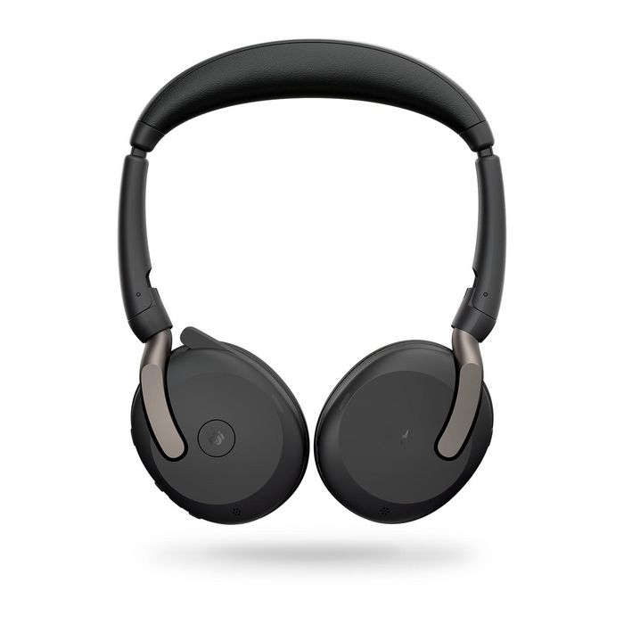 Jabra Evolve2 65 Flex - Casque sans fil professionnel pliable avec ANC hybride, micro ClearVoice et double connectivité pour réunions