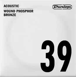 Dunlop Phosphor Bronze .039 Cordes Acoustiques (Set de 12)