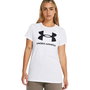 T-shirt à manches courtes femme Under Armour UA Sportstyle Logo Blanc 13-14 Ans