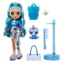 MGA Rainbow High - Poupée articulée Skyler Rainbow World de 25 cm avec accessoires - Jouet pour enfant dès 4 ans