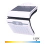 Edm Aplique solaire LED 2W 220lm 6500K avec capteur et batterie lithium IP44 Blanc