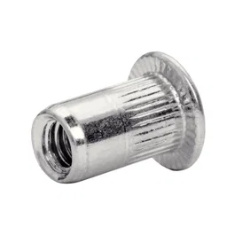RAPID Ecrous à sertir M4 - 20 pièces - Acier brillant - Longueur 4 mm - Tête ronde cylindrique