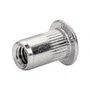 RAPID Ecrous à sertir M4 - 20 pièces - Acier brillant - Longueur 4 mm - Tête ronde cylindrique