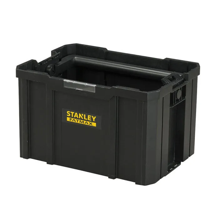 Stanley FMST1-75794 - Boîte de rangement modulaire PRO-STACK pour outillage, charge 10 kg, poignée ergonomique pliable, avec attaches latérales