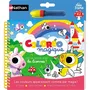 Nathan - Coloreo magique - Licornes - Jeu créatif pour enfant dès 3 ans - Coloriage magique avec stylo à eau sans tache - Activité ludique et réutilisable