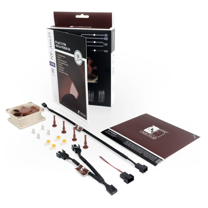 Noctua NF-A6X25 PWM 5V Ø 6 cm (1 Unité)