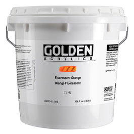 Golden Couleurs acryliques Heavy Body Orange Fluorescent 3.78 l