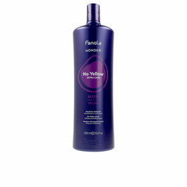 Fanola Wonder No Yellow Extra Care Masque Anti-Reflets Jaunes pour Cheveux Blonds et Décolorés - 1000 mL