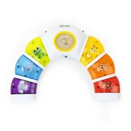 Baby Einstein Glow & Discover Centre d'activités musical lumineux avec piano, lumières, 3 modes et hochet pour bébé, jouet multilingue