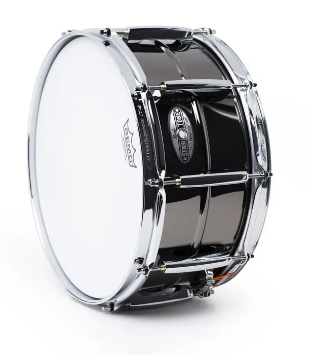 PEARL Caisse claire Sensitone Heritage Alloy Black Nickel-over-Brass 14" x 6,5" - 1 mm laiton finition Black Chrome