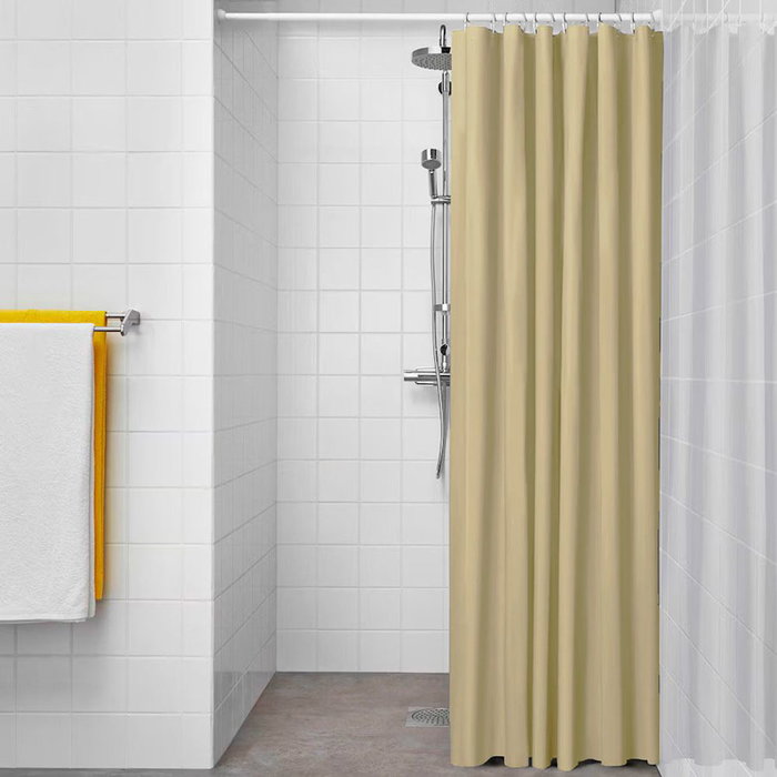 Rideau de Douche Exma Beige PVC 180 x 180 cm Rideau de Douche Exma Beige PVC 180 x 180 cm