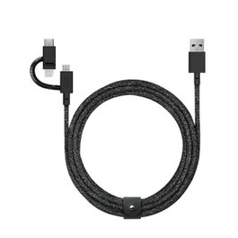 Native Union Câble USB 3-en-1 2m (Micro-USB, Lightning, USB-C)