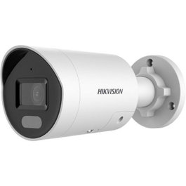 Hikvision Caméra IP 4 MP avec objectif 4 mm, WDR 130 dB, vision nocturne hybride, audio bidirectionnel, PoE, IP67