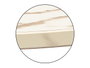 Giftdecor Lot de 2 tables d'appoint 39 et 48 cm pieds naturels bois blanc