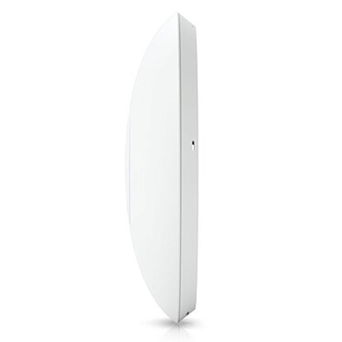 Ubiquiti Access Point WiFi 7 plafonnier, 6 GHz, 8 flux spatiaux, port RJ45 2.5 GbE PoE+, couverture 160 m², polycarbonate et aluminium blanc