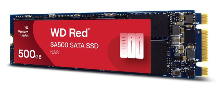 Western Digital WD Red SA500 SSD NAS 500 Go, SATA M.2 2280, conçu pour un fonctionnement 24h/24
