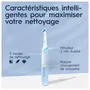 Oral-B iO3S Brosse à dents électrique rechargeable bleue - Autonomie 60 min, 3 modes, 1 brossette et chargeur inclus
