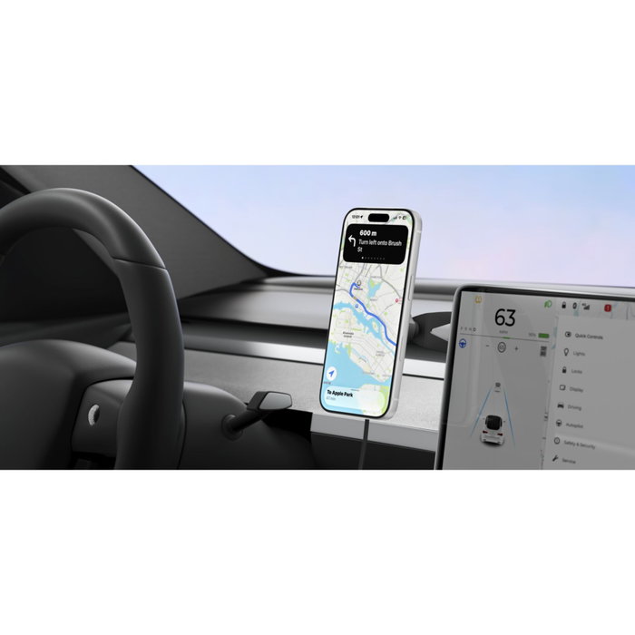 Belkin Chargeur sans fil magnétique Qi2 BoostCharge pour voiture avec support, Black