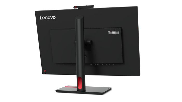 Lenovo T27hv-30 - Écran PC 27" QHD IPS avec Webcam 5MP IR/RGB et obturateur pour Microsoft Teams - HDMI, DisplayPort, USB