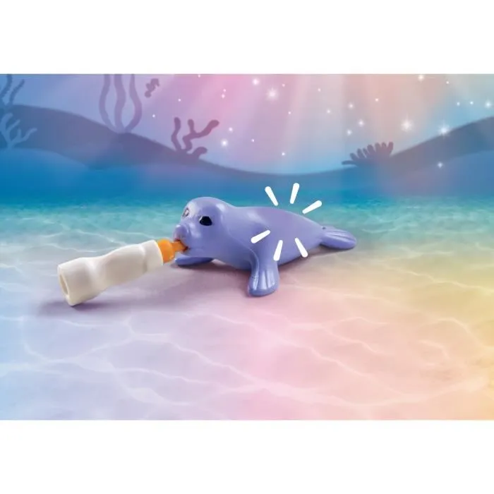 Playmobil 71499 Centre de soin des sirènes pour animaux avec figurines, poissons et accessoires