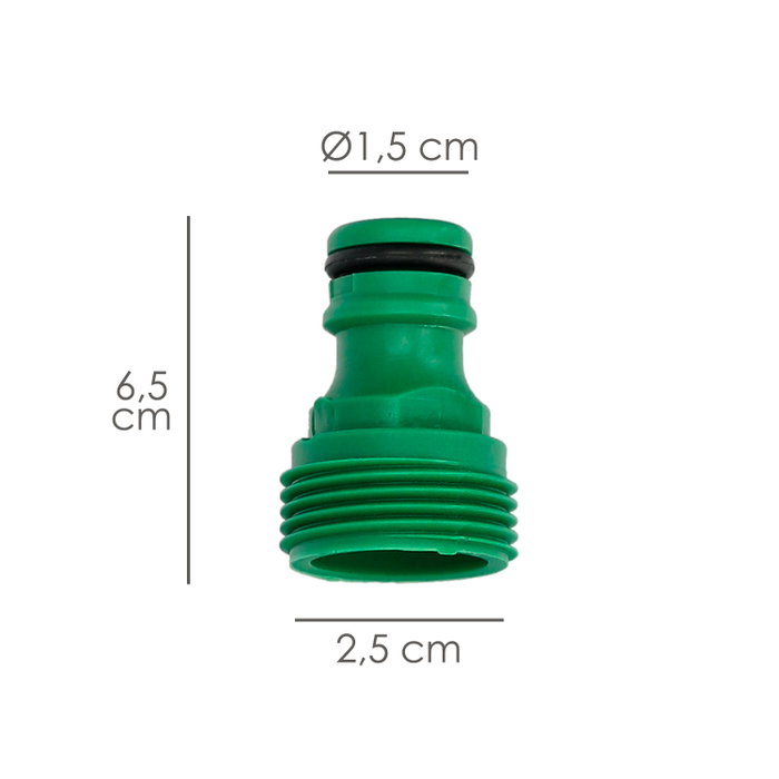 SATURNIA Raccord tuyau plastique 3/4 mâle