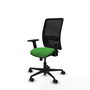 PIQUERAS Y CRESPO Chaise Zulema Synchro Vert Maille Noir