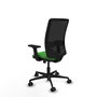 PIQUERAS Y CRESPO Chaise Zulema Synchro Vert Maille Noir