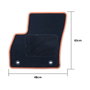 OCC Design Tapis sur mesure Citroen Nemo (2008-2019) 5PZ revêtement jaune