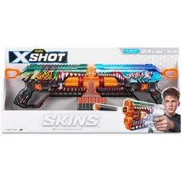 ZURU XSHOT Skins Griefer 2PK - Blaster rotatif à 6 canons, portée 27 m, 24 fléchettes incluses