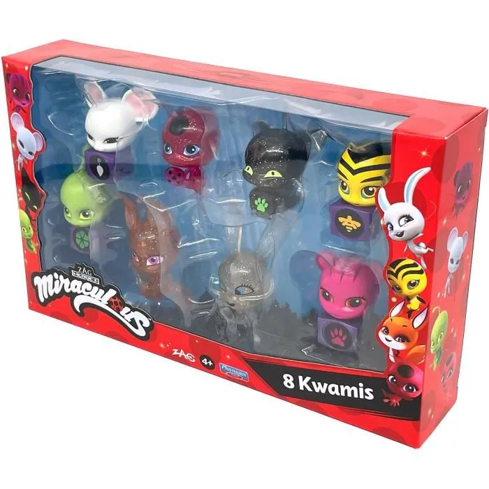 Miraculous Pack de 8 Kwamis - Collection Mini-Figurines Miraculous Ladybug P50532