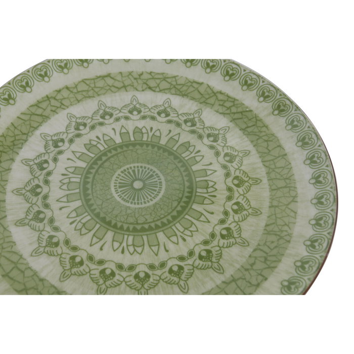 Home ESPRIT Service de Vaisselle Arabe Vert 18 Pièces