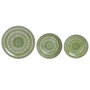 Home ESPRIT Service de Vaisselle Arabe Vert 18 Pièces
