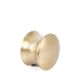 GIUSTI Pomo Prescott en zamak, or satiné et noir mat, ø30 mm
