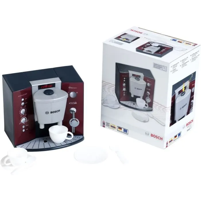 Klein Machine à expresso électronique pour enfant avec accessoires - Modèle jouet Bosch réaliste 9569