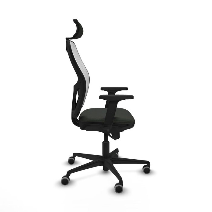 Piqueras y Crespo Chaise de Bureau avec Appui-tête Jorquera 2D036G2 Noir