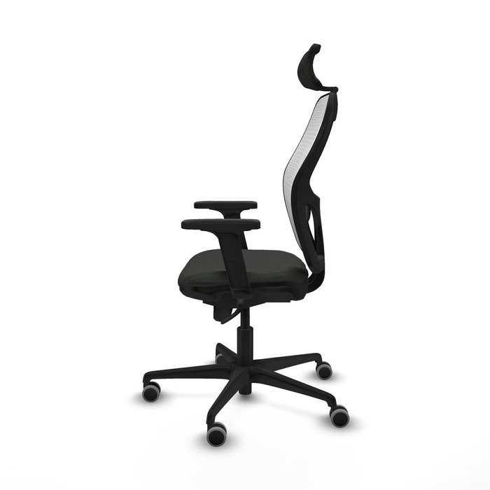 Piqueras y Crespo Chaise de Bureau avec Appui-tête Jorquera 2D036G2 Noir
