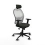 Piqueras y Crespo Chaise de Bureau avec Appui-tête Jorquera 2D036G2 Noir